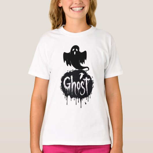 T-shirt Ghost – Dark Horror Dripping Text Art (Devant)