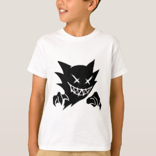 T-shirt Ghost Demon Sketchy Blackwork Tattoo Flash