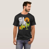T-shirt Ghost Dinosaur Funny T Rex Halloween Shirt For Boy (Devant entier)