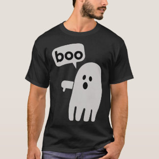 T-shirt Ghost Dit Boo Désapprouver Les Pouces Dans La Sall