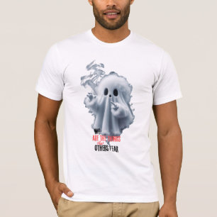 T-shirt Ghost effrayant D1-Costumes d'Halloween