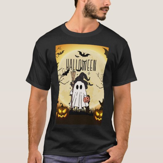 T-shirt Ghost effrayé (Devant)