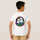 T-shirt Ghost Gamer Squad - Retro Arcade Halloween Tee (Dos entier)