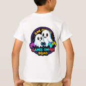 T-shirt Ghost Gamer Squad - Retro Arcade Halloween Tee (Dos)