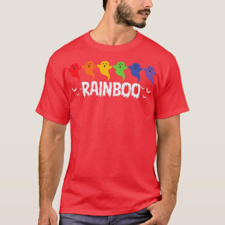 T-shirt Ghost Gay pride LGBTQ Rainbow Rainboo Funny Hallow