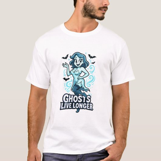 T-shirt Ghost - Ghosts Live Plus Longs (Devant)
