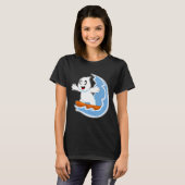T-shirt Ghost Halloween Surfer (Devant entier)