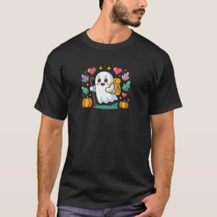 T-shirt Ghost Hiker Halloween Hommes mignon Randonnée Éffr