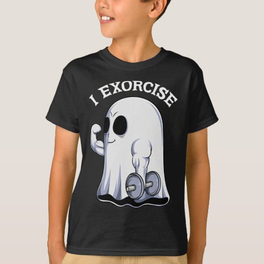 T-shirt Ghost I Exorcize Fun Gym Exercice entraînement Éff (Devant)