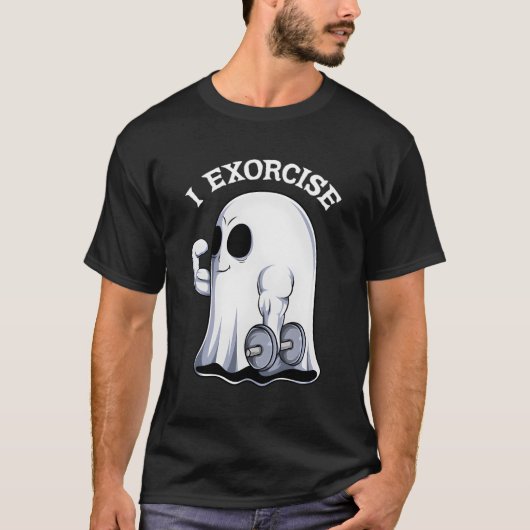 T-shirt Ghost I Exorcize Gym Exercice Exercice Hallo Éffra (Devant)
