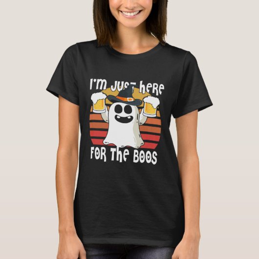 T-shirt Ghost I'm Just Here For Boos1 (Devant)