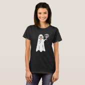 T-shirt Ghost In Costume Boo Nose Face Ghost (Devant entier)