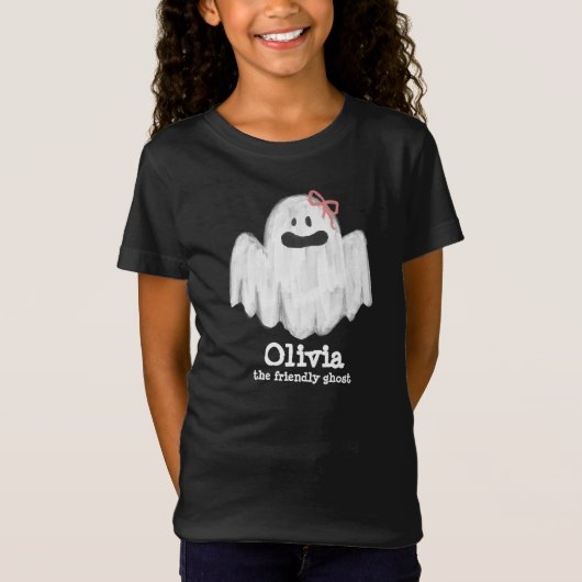 T-shirt Ghost Kids Halloween Éffrayant (Devant)