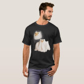 T-shirt Ghost Kitten Meme Ghost Cat Funny Wizard Cat Hallo (Devant entier)