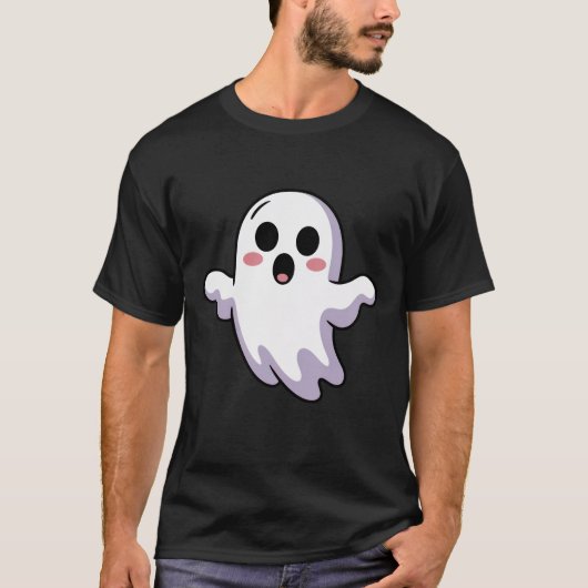 T-shirt Ghost mignon | Funny Kawaii Halloween Ghos (Devant)