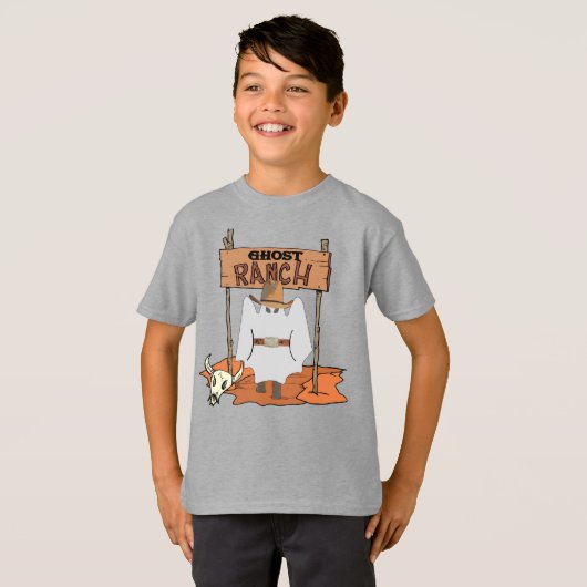 T-shirt Ghost Ranch Halloween Western  (Devant entier)