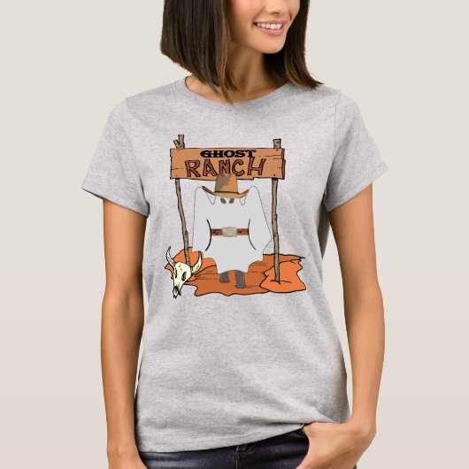 T-shirt Ghost Ranch Halloween Western (Devant)
