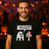 T-shirt Ghost rencontre Champignons "Fun Guy" Drôle Hallow
