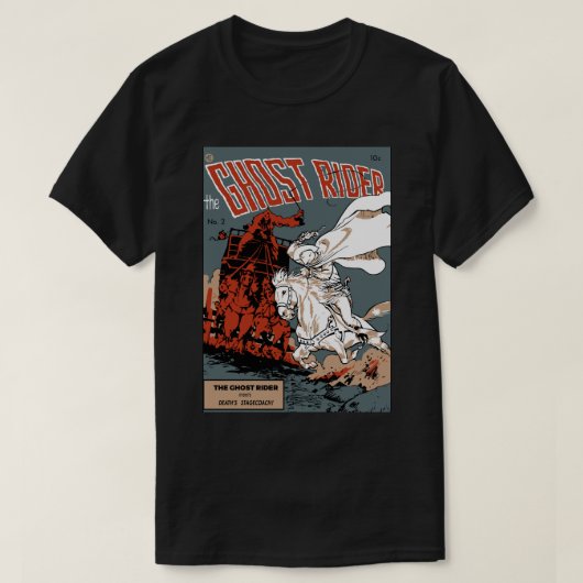 T-shirt Ghost Rider Comic Cover Classic T Shirt (Design devant)