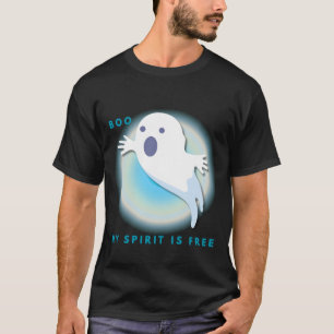 T-shirt Ghost Spirituel mignon - Mon esprit est gratuit Ci