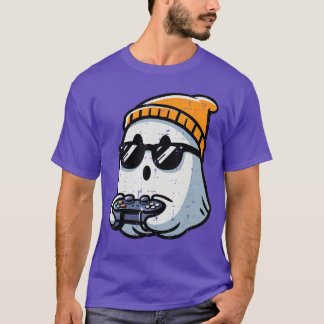 T-shirt Ghost Video Gamer Gaming Halloween Men Boys een Yo