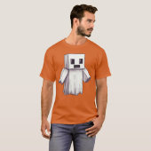 T-shirt Ghost Video Gamer Piel Halloween Matching Costume  (Devant entier)
