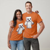 T-shirt Ghost Video Gamer Piel Halloween Matching Costume  (Unisexe)