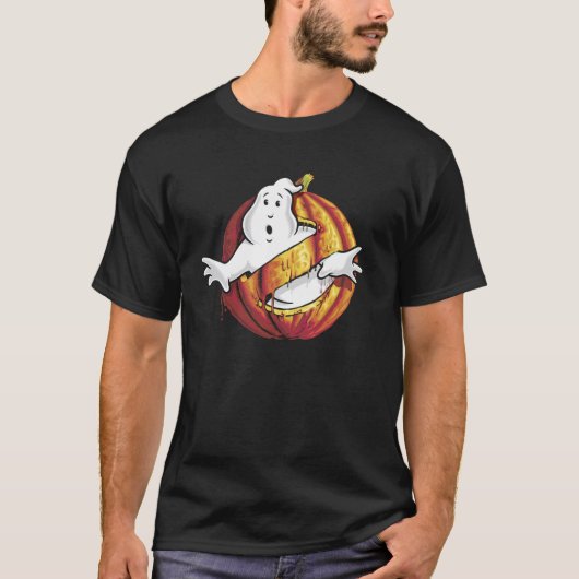 T-shirt Ghostbusters Logo Classique Pullov de Citrouille d (Devant)