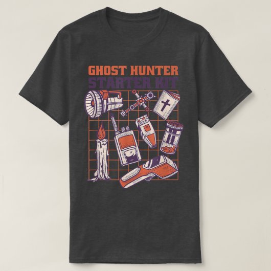 T-shirt Ghosthunter Paranormal pour les maisons hantées (Design devant)