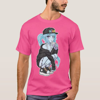 T-shirt Ghosting Anime Fille Fantôme