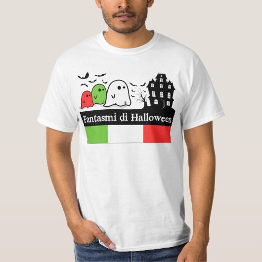 T-shirt Ghosts d'Halloween en Italie, Fantasmi di Hallowee (Devant)