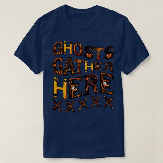 T-shirt Ghosts gather (Design devant)