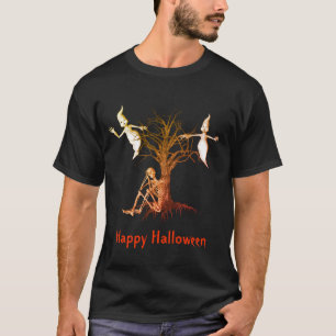 T-shirt Ghosts Skeleton Drôle Halloween