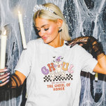 T-shirt Ghoul Gang Halloween Party Bach Groupe<br><div class="desc">Préparez-vous à soulever un peu d'enfer avec votre gang de ghoul ! Ces chemises éffrayantes et assaisonnantes de la fête d'Halloween sont parfaites pour les bashes de bachelorette, les soirées de filles ou toute célébration d'Halloween. Ces tee - shirts assortis à des phrases hilarantes personnalisées ajouteront une touche de plaisir...</div>