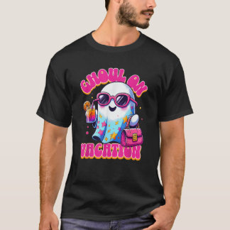 T-shirt Ghoul sur les vacances Summerween mignon Fantôme T