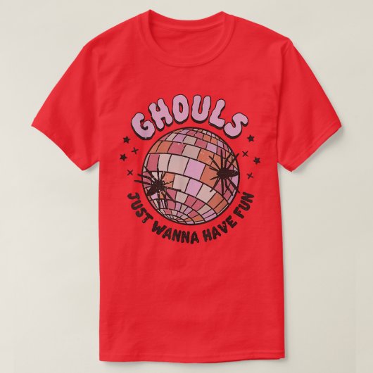 T-shirt Ghouls veut juste s'amuser Disco Ball Girls Hallow (Design devant)
