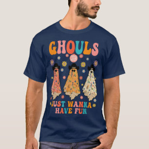 T-shirt Ghouls veut juste s'amuser, Halloween Ghouls Cowgi