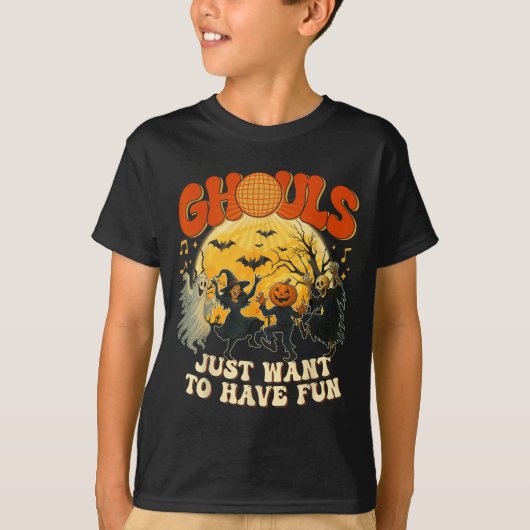 T-shirt Ghouls veut juste s'amuser Halloween Party Costu (Devant)