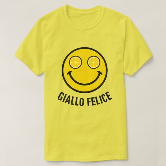 T-shirt Giallo Felice (Design devant)
