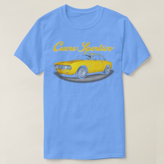 T-shirt giallo veloce (Design devant)