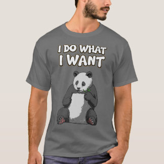 T-shirt Giant Panda Bear - Pandas Pandabear I Do What I Wa