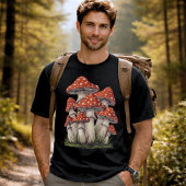 T-shirt Giant Red Retro Mushrooms Cluster | Graphic Art