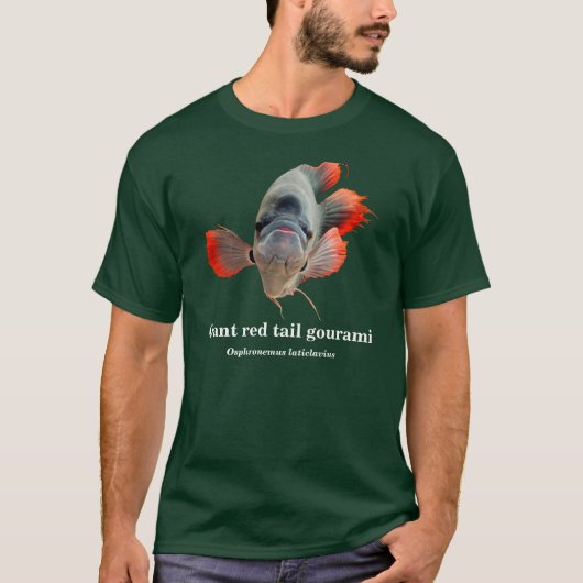 T-shirt Giant red tail gourami , Osphronemus laticlavius (Devant)