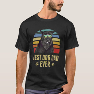 T-shirt Giant Schnauzer Meilleur Chien Papa Jamais Retro S