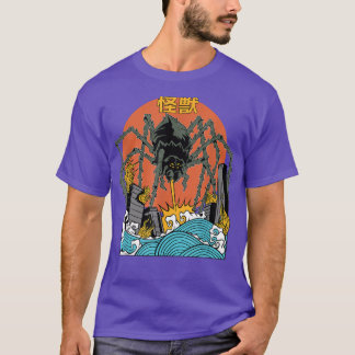 T-shirt Giant Spider Sunset Japonais