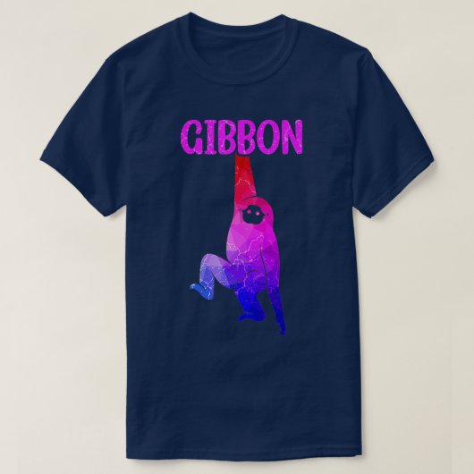 T-shirt Gibbon Ape Monkey - 1 (Design devant)