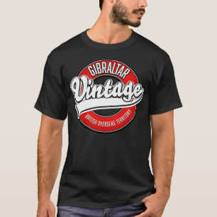 T-shirt Gibraltar British Overseas Territory vintage