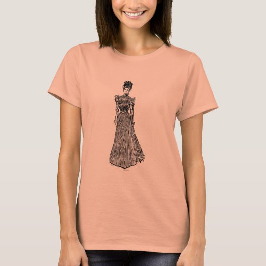 T-shirt Gibson Girl Silhouette (Devant)