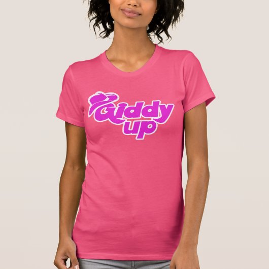 T-shirt Giddy up Cowgirl (Devant)