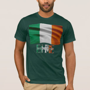 T-shirt GIFT RANGE DU DRAPEAU IRLANDAIS ~ Eirinn go brach!